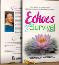 Echoes of Survival book — front cover and author panel