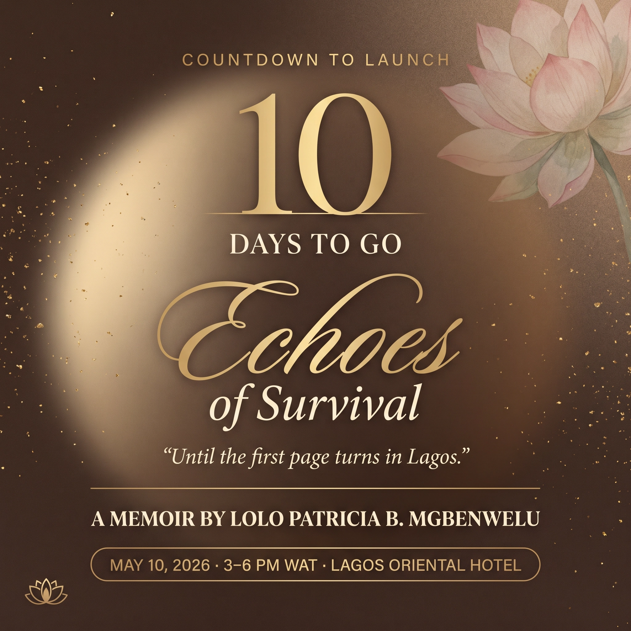 Countdown to Launch launch billboard for Echoes of Survival